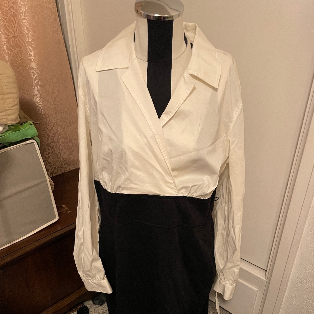Style & Co White and Black Dress Size 14